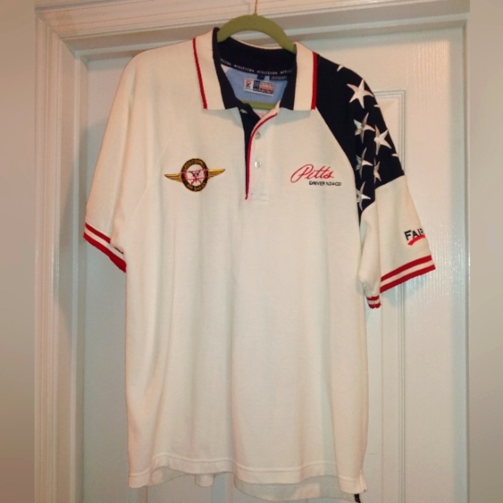 Greg Connell Air Shows Vintage Men's Polo shirt Size Large